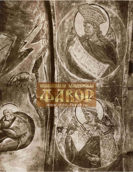 Царь Соломон и Самуил, фреска 1380 г.