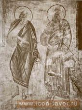 Два пророка, барабан фреска 1380 г.
