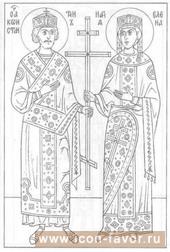 РАвноапостольные царь КОНСТАНТИН и мать его царица ЕЛЕНА 337