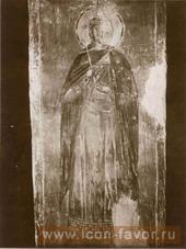 Св. Глеб, фреска 1380 г.
