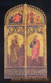 Царские врата, Благовещение Апостолы Петр и Павел XVII век