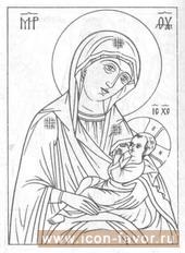 Икона Божьей Матери БАРЛОВСКАЯ БЛАЖЕННОЕ ЧРЕВО 1392 г. декаб
