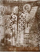Два Святителя (около 1380 г.) и Иоанн Златоуст 1363 год фреска