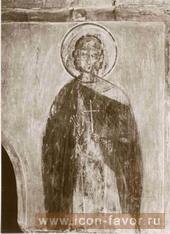 Святой, фреска 1380 г.