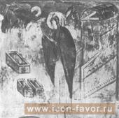 Моление Анны, фреска церкви Успения на Волотовом поле, 1380 г.